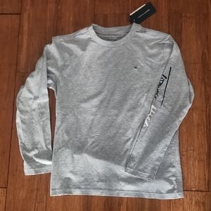 Tommy Hilfiger Light Gray Long Sleeve Tee
